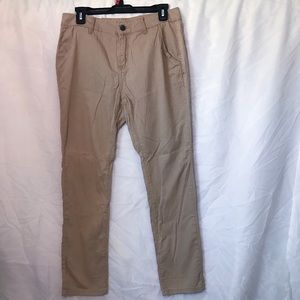 Adam Levine Boyfriend Khaki Straight Leg Pants Size 3/4 NWT